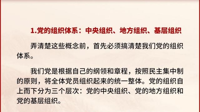 黨支部、黨小組、黨委、黨工委、黨組……這些概念你都清楚嗎